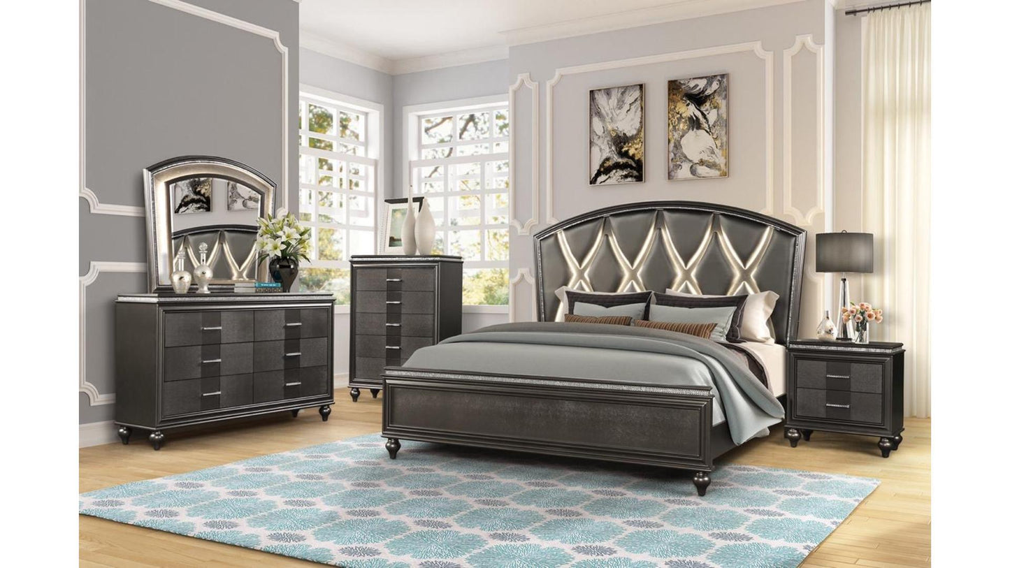 1141 GINGER BEDROOM IN GUN-METAL