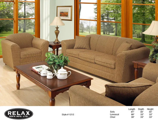 1212- 3pc sofa set