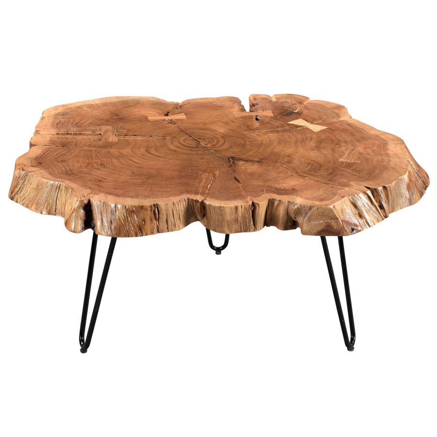 Nila Coffee Table in Natural and Black