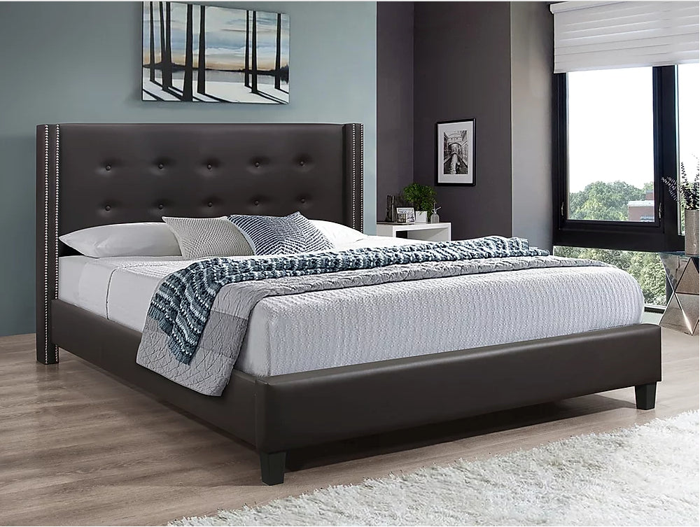 5415- Espresso PU Bed