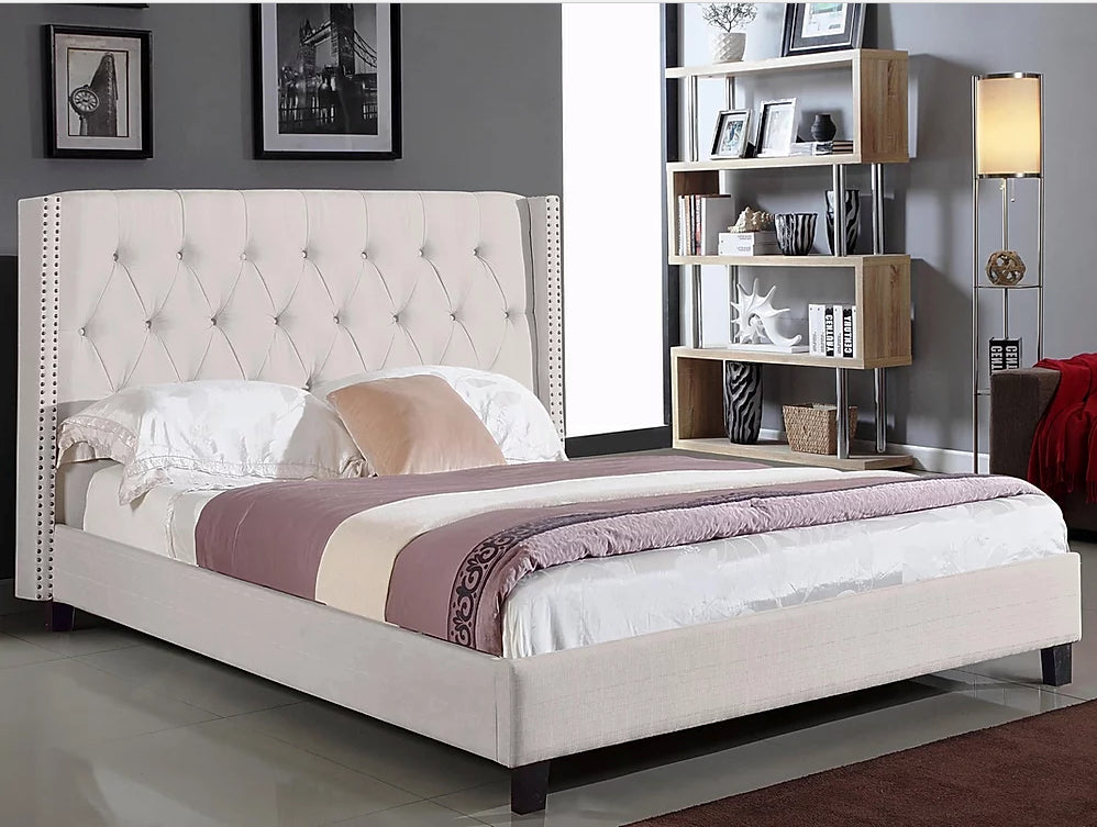 5802- Ivory Linen Bed