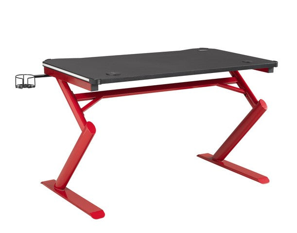 GAMING DESK - BLACK/RED - 8028