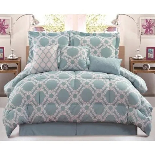 7 Piece Printed Comforter Set