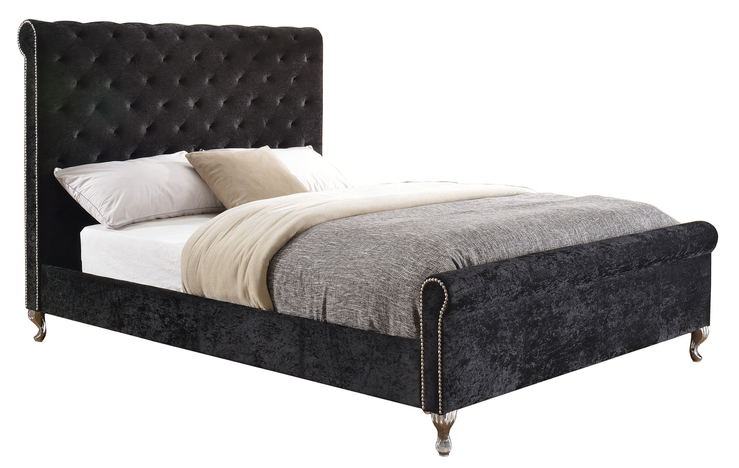 FULL PLATFORM BED - BLACK - 7316F-BK