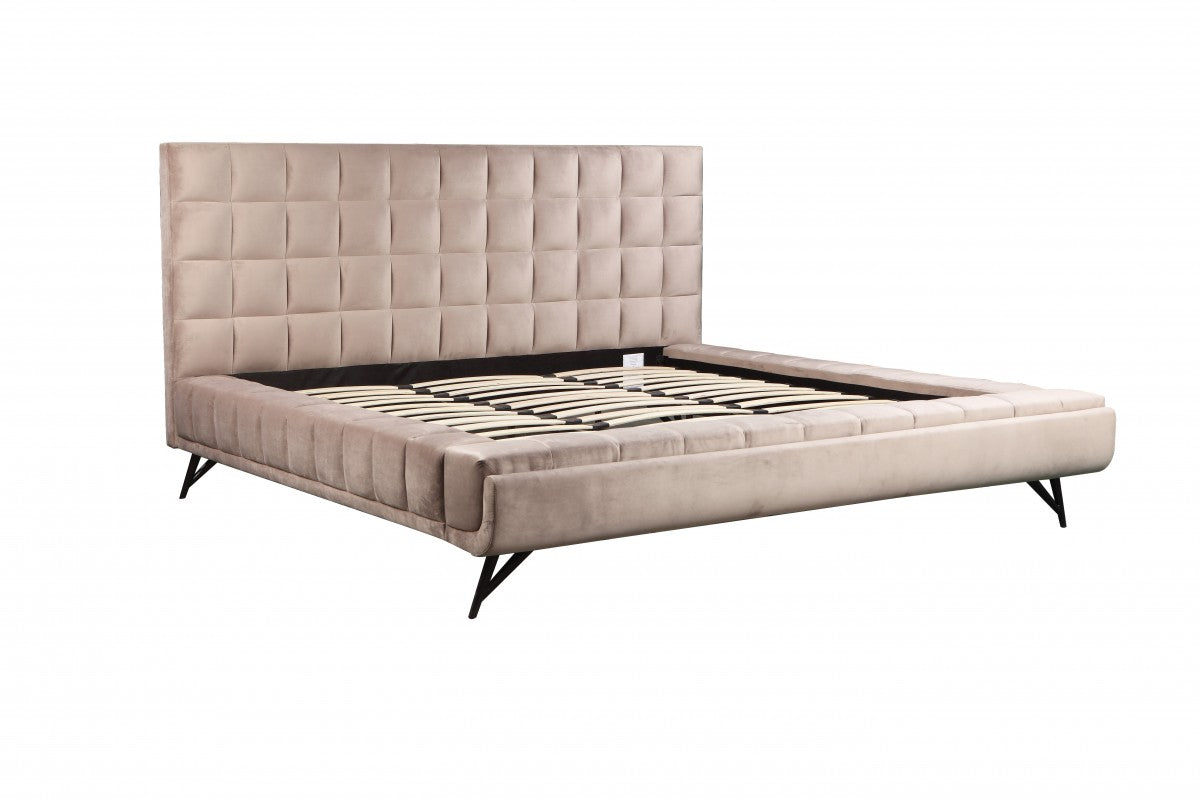 PLATFORM BED - BEIGE