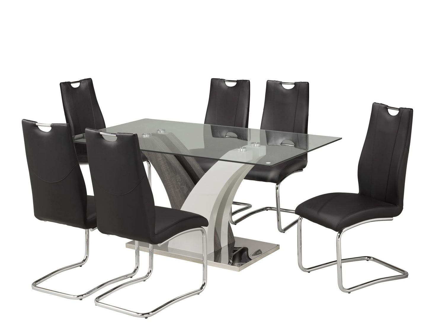 DINING SET - BLACK - F-790 BK