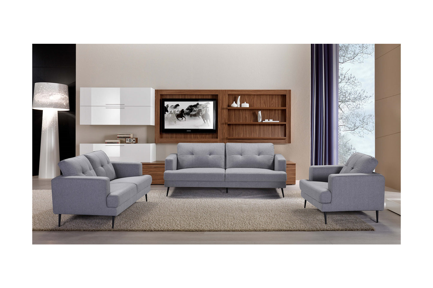 99863GRY Seating-Avery Collection