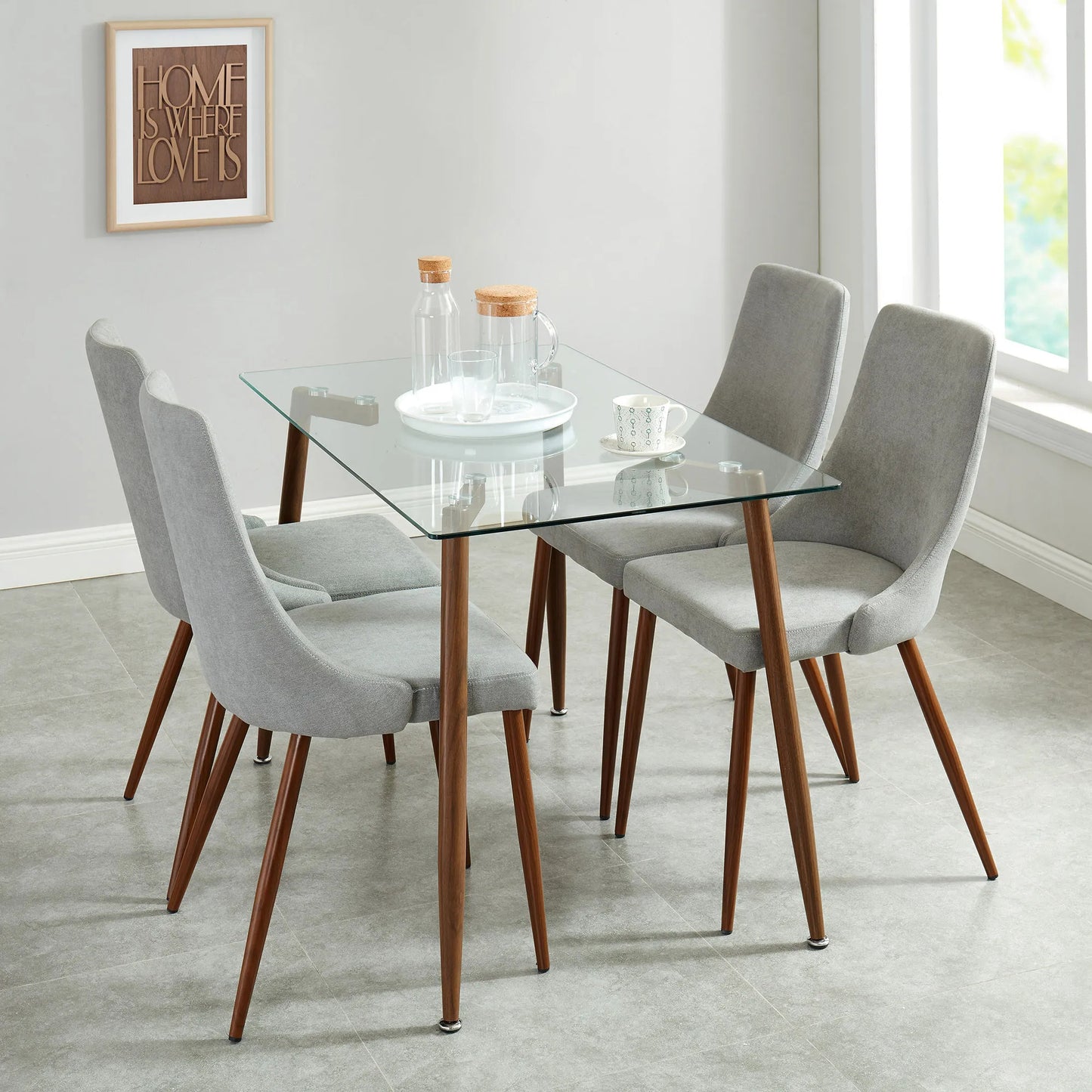 Abbot or Cora 5pc Dining Set