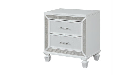 1391 -13 CRYSTAL NIGHTSTAND WHITE