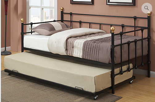 IF-311 Day Bed Black with Trundle