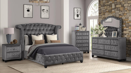 1181 SOPHIA BEDROOM IN GRAY