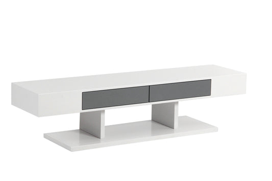 59'' TV STAND - WHITE/GREY - 3041-59