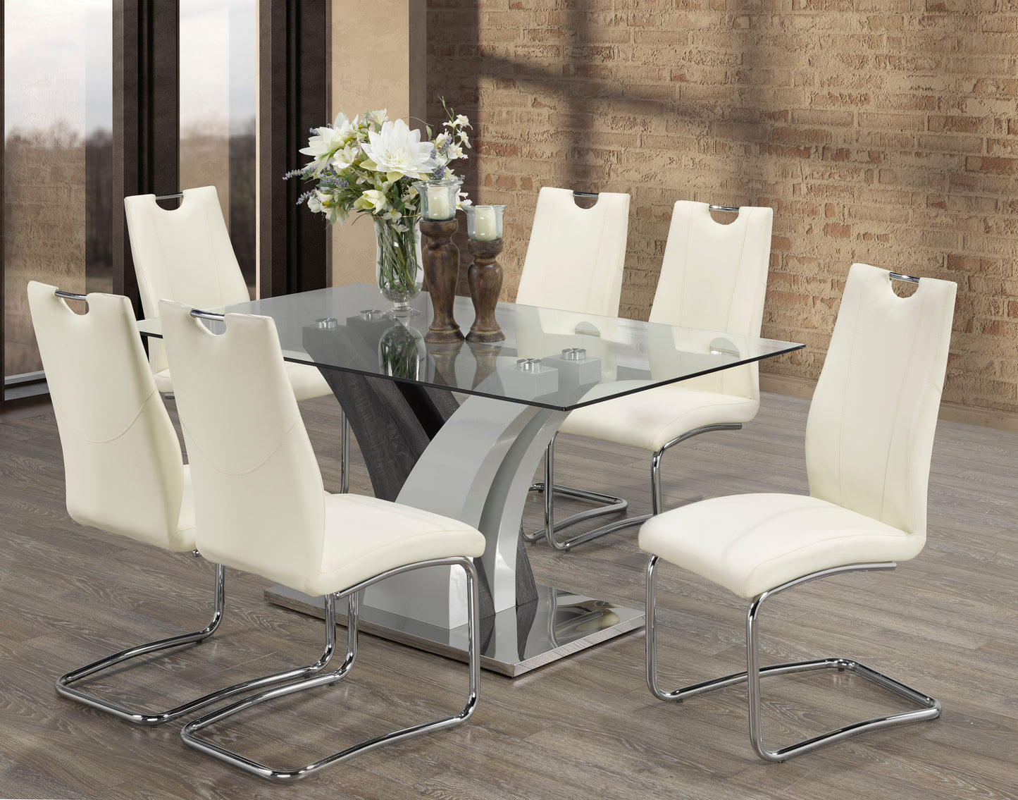 DINING SET - WHITE - F-790 WH