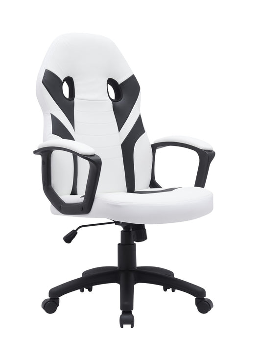 GAMING CHAIR - WHITE/BLACK- KMX-8561