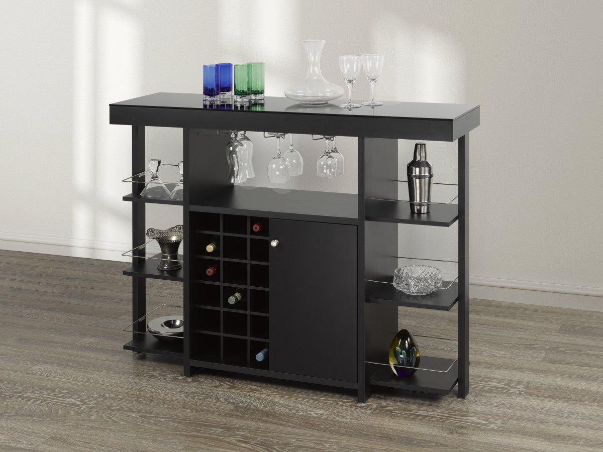 BAR CABINET, BLACK - 15302